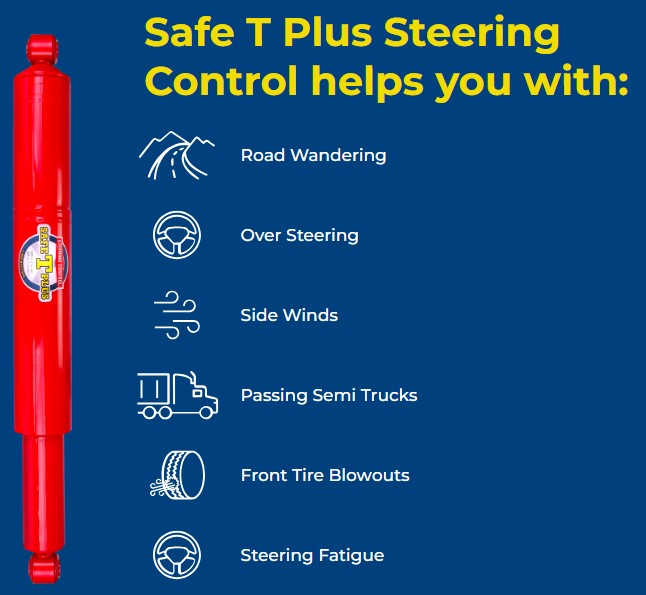 Safe-T-Plus Steering Stabilizer benefits