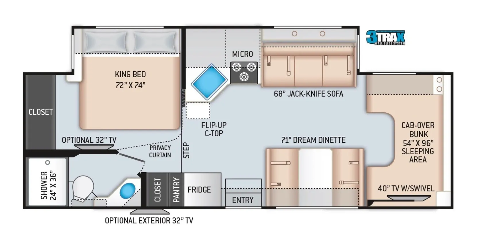 2020 Chateau 27R Floorplan