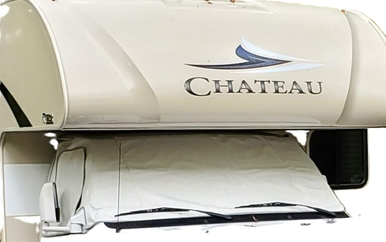 Windshield & side window cover in place